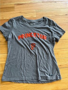 Under Armour Gray and Orange Princeton Tigers Short Sleeve Tee